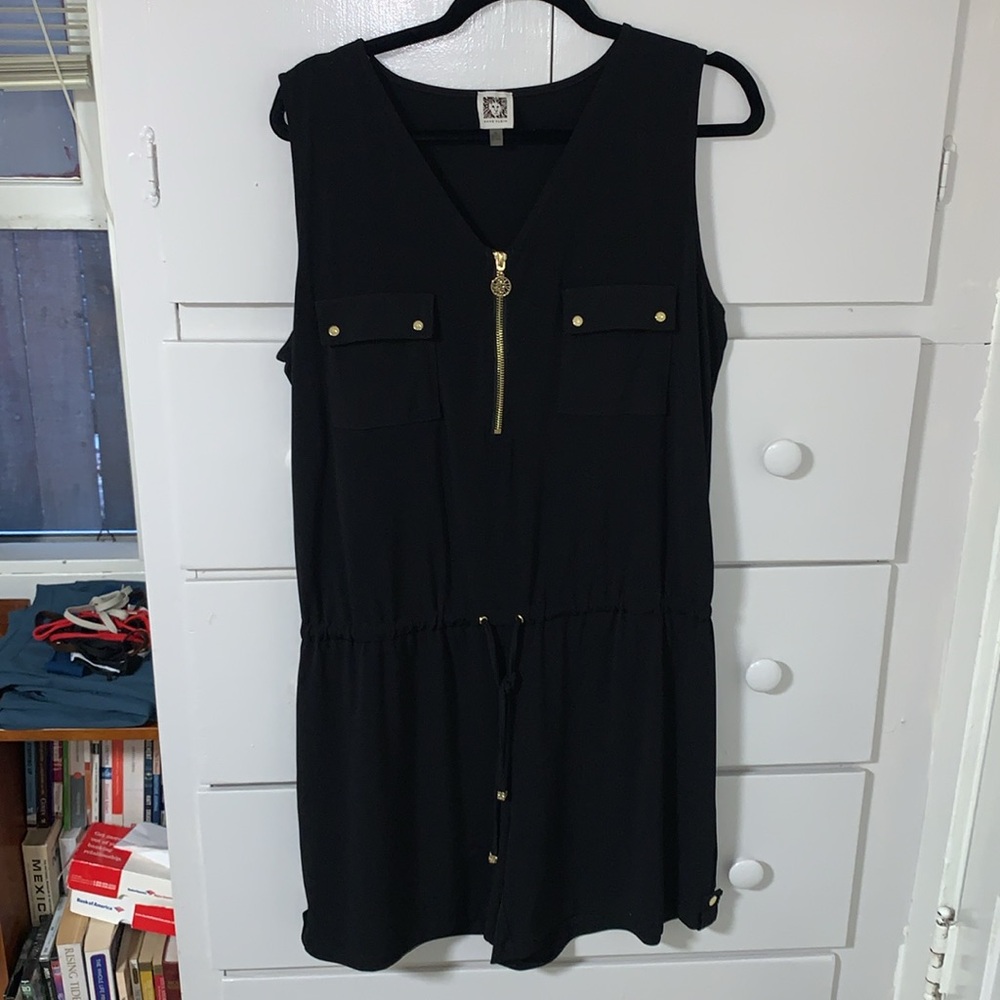 Anne Klein romper - black womens size XL